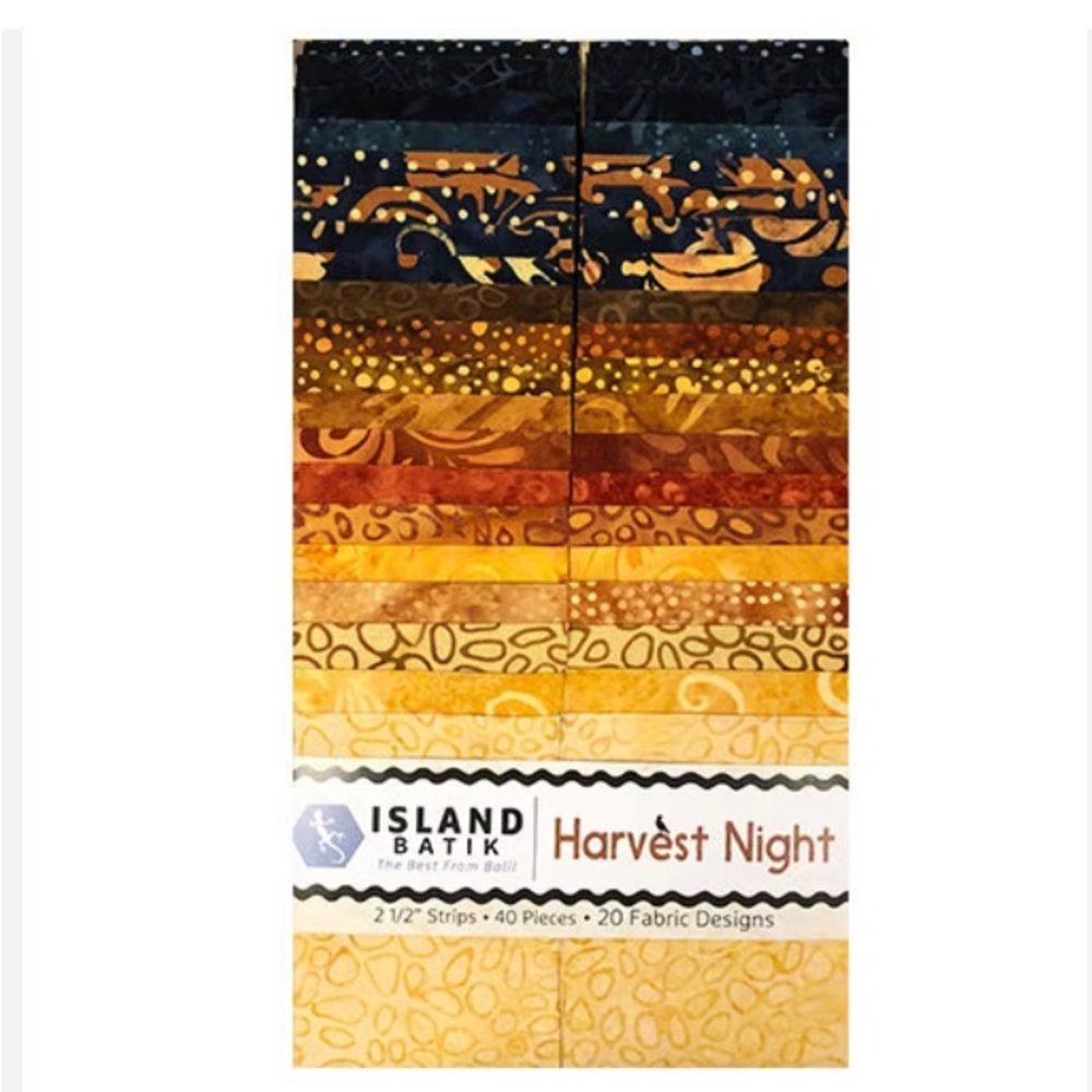 Harvest Night by Island Batik cotton fabric strip set for quilting